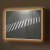 Zeebrapad - Hardloper - Zwart - Wit Light Box met batterij (Wandlamp) middel -z3d_website