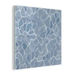 Abstract - Blauw - Bladeren plexiglas 5mm klein -z3d