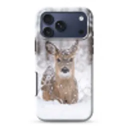 Hert - Sneeuw - Bos - Dieren - Vertederend Toughcase MagSafe Apple iPhone 17 Pro Max klein -3d