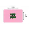 Yes fun - Groen - Roze Placemat vinyl groot -specs