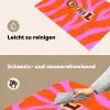 Zebraprint - Grafisch - COOL - Oranje Inductie beschemer met haakjes klein -ky-schoon-de