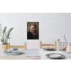 Zelfportret - Schilderij van Rembrandt van Rijn Muursticker klein -eettafel
