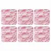 Schuim - Structuur - Roze onderzetter kurk middel -3d