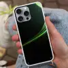 Gaming - Lijnen - Boog - Groen Hoesje iPhone 16 Pro Max met koord klein -sfeer3