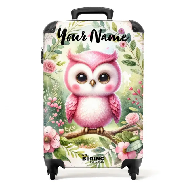 Roze Rafaël NBS - Handbagage koffer - Kinderen Unisex middel -productfoto_recht