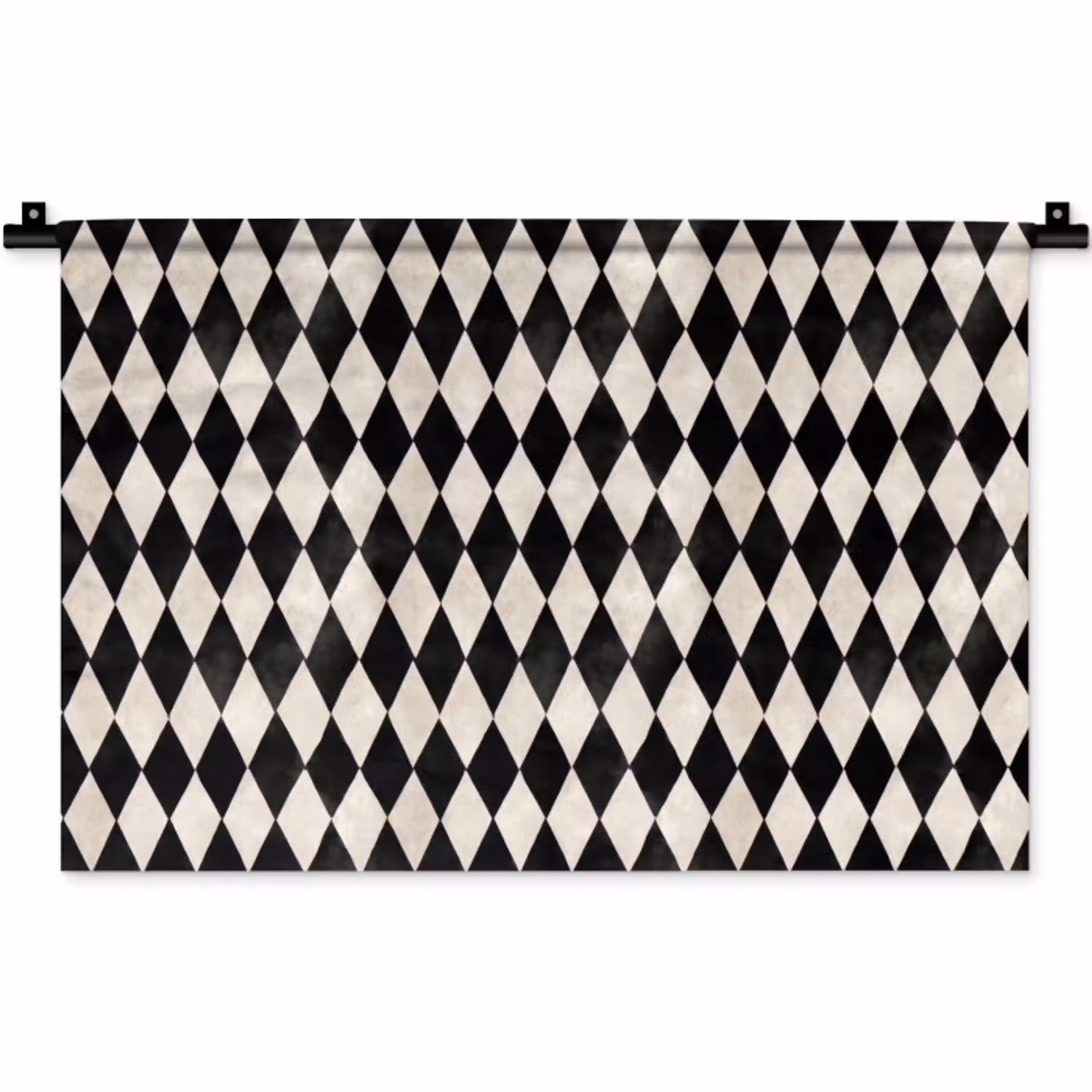 Klassiek - Patroon - Zwart Wandkleed katoen klein 269 -zz3d