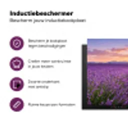 Lavendel - Veld - Natuur - Paars Inductie beschermer vinyl 3mm klein -zzzzzzz-cc-usp