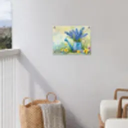 Lavendelbloemen - Quote - Gieter tuinposter los doek klein -sfeer8
