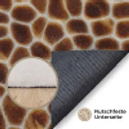 Schildpad - Patroon - Bruin Vloerkleed Rechthoek klein 1091 -uniquesellingpoint_antislip_DE_DE