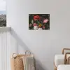 Stilleven met bloemen in een glazen vaas - Schilderij van Jan Davidsz. de Heem tuinposter los doek klein -sfeer8