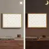 Streep - Hart - Wit - Zwart Light Box met batterij (Wandlamp) middel 907 -sfeer3
