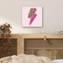Stippen - Roze - Bliksem aluminium wit klein -sfeer3