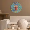 Mok - Koffie - Zigzag - Slagroom Akoestische PET Vilt - Rond klein -sfeer1
