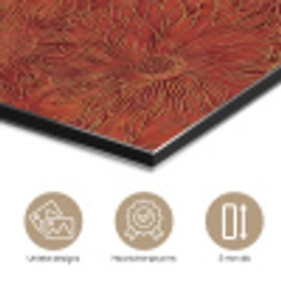 Oosters - Bloemen - Terracotta aluminium wit klein 46 -closeup_NL