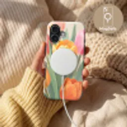 Tulpen - Abstract - Kleurrijk Toughcase MagSafe Apple iPhone 17 klein -USP_MagsafeV