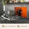 Vrouw - Chilipepers - Pepers - Bloemen keuken achterwand spatscherm klein -usp_NL