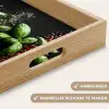 Chilipepers - Basilicum - Blaadjes - Rood Dienblad Rechthoek middel -USP_HandgreepNL
