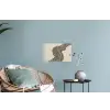 Golvend - Lijnen - Abstract - Silhouet Muursticker klein -plant