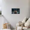 Hert - Kerst - Winter - Sneeuw - Kerstkrans Tuinposter op houten frame 2 cm dik klein -sfeer1