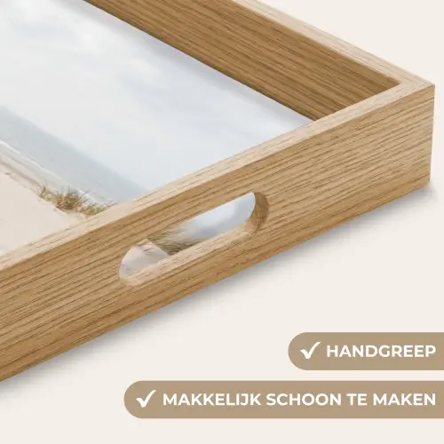 Wolken - Duinlandschap - Zand Dienblad Rechthoek middel -USP_HandgreepNL