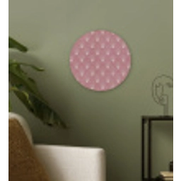 Trendy - Patroon - Roze Wandcirkel kunststof plaat 5mm dik klein 188 -sfeer3