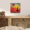 Banksy - Kunst - Graffiti - Meisje - Street art plexiglas 5mm klein -sfeer4
