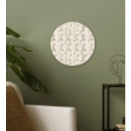 Motief - Abstract - Beige Wandcirkel kunststof plaat 5mm dik klein 188 -sfeer3
