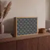 Waaier - Motief - Grijs Light Box met batterij (Wandlamp) middel 907 -sfeer2