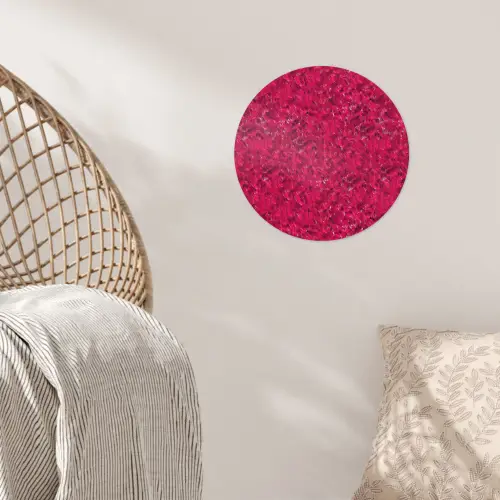Vloeiend - Verf - Texturen - Rood Wandcirkel behangsticker klein 186 -sfeer4