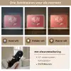 Sierlijk - Bloem - Roze - Glazen Light Box met batterij (Wandlamp) middel -USP_lichtkleurNL