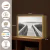 Loopbrug - Hout - Strand - Zee Light Box met batterij (Wandlamp) middel -USP_websiteoverzichtNL