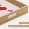 Hart - Rood - Bloem - Moeder Dienblad Rechthoek middel -USP_HandgreepNL