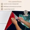 Bladeren - Bloem - Glazen - Donkerblauw keuken achterwand spatscherm klein -spatscherm_NL