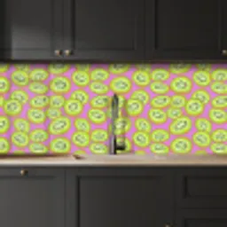 Kiwi - Speels - Groen keuken achterwand 2 middel 871 -sfeer1