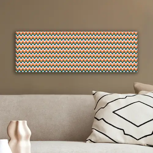 Retro - Disco - Golven - Kleur canvas 2cm klein 828 -sfeer3