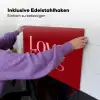 Love - Spiegeling - Rood Inductie beschemer met haakjes klein -ky-ophangen-de
