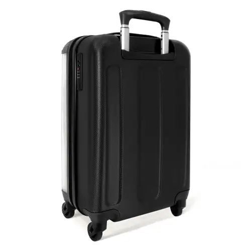 Aap - Bruin - Waterverf - Dieren - Meiden - Jongens NBS - Handbagage koffer - Unisex middel -achterkant