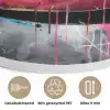 Lippen - Felroze - Graffiti - Verfstrepen Akoestische PET Vilt - Rond klein -closeup_NL