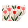 Tulpen - Modern - Roze Muursticker klein -3d
