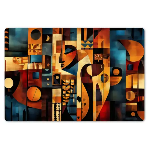Figuren - Abstract - Symbolen Placemat vinyl groot -zzsfeer1_Kitchenyeah-website