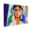 Portret - Vrouw - Modern canvas 2cm klein -z3d