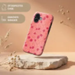 Weidebloemen - Romantisch - Roze Toughcase MagSafe Apple iPhone 17 klein 1017 -USP_RandenV_DE