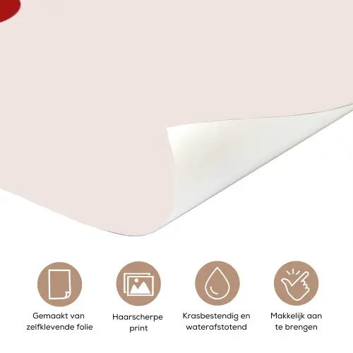 Tekst - Boodschap - Roze deurposter klein -closeup_NL