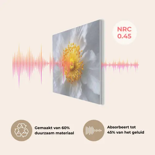 Wit - Bloem - Elegant PET vilt klein -USP_NL