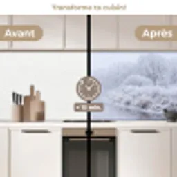 Rivier - Sneeuw - Bos - Winter - Schilderachtig keuken achterwand 2 middel -voor-na2_FR