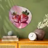 Disco - Fruit - Glitter - Strawberry Wandcirkel Organisch Forex 3mm klein -sfeer2