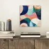 Abstract - Blauw - Roze plexiglas 5mm klein -sfeer1