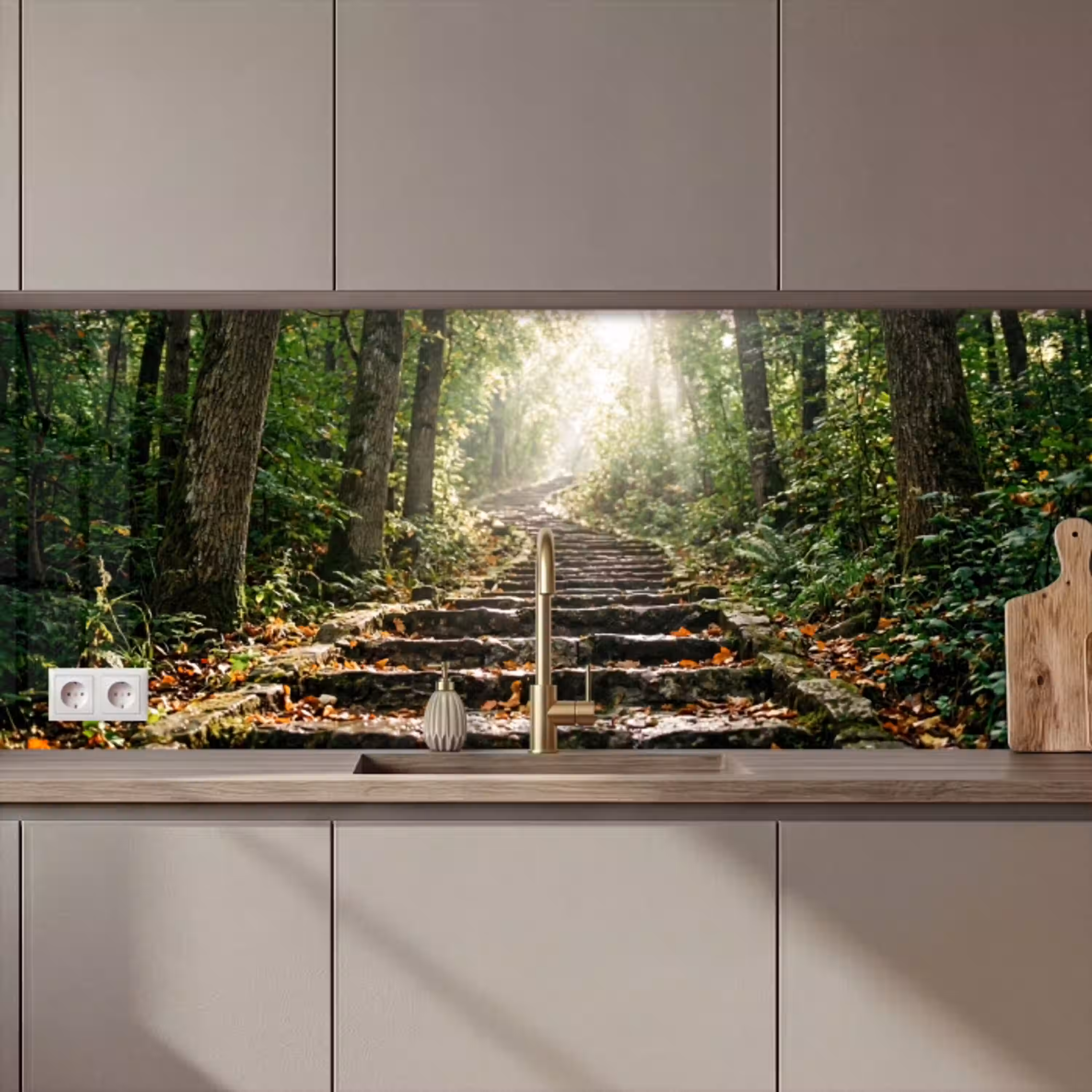 Stenen - Trap - Bos - Natuur keuken achterwand 2 middel zz_3dshopping