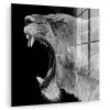 Dieren - Leeuw - Zwart - Wit - Portret plexiglas 5mm klein -zzzproduct_nieuw