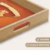 Pizza - Kaas - Rood - Pepperoni Dienblad Rechthoek middel -USP_HandgreepFR